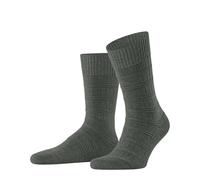 FALKE Men's Link Attire M So Wool Lyocell Linen Plain Socks, Green Flock 7763, 5.5-8