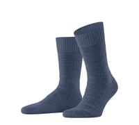 FALKE Men's Link Attire M So Wool Lyocell Linen Plain 1 Pair Socks, Blue Iron 6640, 5.5-8