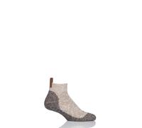 FALKE Men's Lodge Homepad M Hp Cotton Grips On Sole 1 Pair Grip socks, Brown Sesame 4390, 10/11 UK