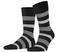 Falke Mens Marina Stripe Socks - Black