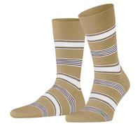 Falke Mens Marina Stripe Socks - Jute Beige