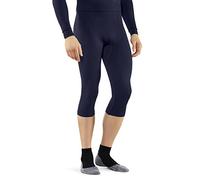 FALKE Men's Maximum Warm 3/4 M TI Functional Yarn Quick Dry 1 Piece Base Layer Bottom, Blue (Space Blue 6116), XXL