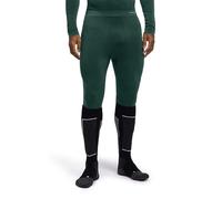 FALKE Men's Maximum Warm 3/4 M Ti Functional Yarn Quick Dry Base Layer Bottom 1 Piece, Green Holly 7385, M