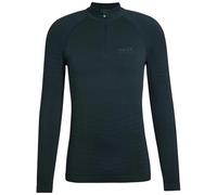 FALKE Men's Maximum Warm High Zip Neck M L/s Sh Functional Yarn Quick Dry Base Layer Top 1 Piece, Green Holly 7385, S