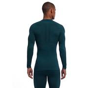 FALKE Men's Maximum Warm Round Neck M L/s Sh Functional Yarn Quick Dry 1 Piece Base Layer Top, Green Holly 7385 Trend, XXL