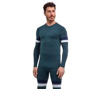 FALKE Men's Maximum Warm Trend Round Neck M L/s Sh Functional Yarn Quick Dry Base Layer Top 1 Piece, Green Holly 7385, XL