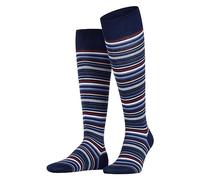 FALKE Men's Microblock M Kh Cotton Long Patterned 1 Pair Knee-High Socks, Blue Royal 6000, 5.5-6.5