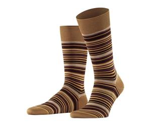 FALKE Men's Microblock M So Cotton Patterned 1 Pair Socks, Yellow Old Brass 1220, 10-11