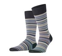 FALKE Men's Microblock M So Cotton Patterned Socks 1 Pair, Black-Mix 3010, 5.5-6.5