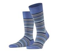 FALKE Men's Microblock M So Cotton Patterned Socks, Blue Water 6550, 7-8