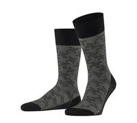 FALKE Men's Mighty Nest M So Cotton Wool Patterned 1 Pair Socks, Black 3000, 8.5-9.5
