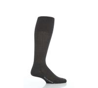FALKE Men's Milano M Kh Cotton Long Plain 1 Pair Knee-High Socks, Grey Anthracite Melange 3190, 8.5-9.5