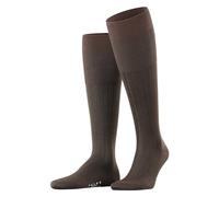 FALKE Men's Milano M Kh Cotton Long Plain 1 Pair Knee-High Socks, Brown 5930, 8.5-9.5