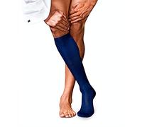 FALKE Men's No. 10 M KH Cotton Long Plain 1 Pair Knee-High Socks, Blue (Royal Blue 6000), 7-8