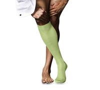 FALKE Men's No. 10 M Kh Cotton Long Plain 1 Pair Knee-High Socks, Green Lemon 7498, 5.5-6.5