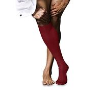 FALKE Men's No. 10 M Kh Cotton Long Plain 1 Pair Knee-High Socks, Red Cardinal 8156, 10-11