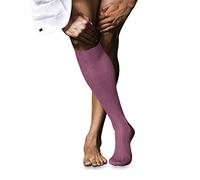 FALKE Men's No. 10 M Kh Cotton Long Plain 1 Pair Knee-High Socks, Red Rose 8680, 8.5-9.5