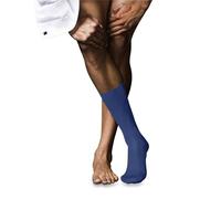 FALKE Men's No. 10 M So Fil D'Écosse Cotton Plain Socks 1 Pair, Blue Deep Water 6809, 7-8