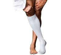 Falke Mens No 10 Pure Fil d´Écosse Knee High Socks - White