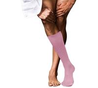 Falke Mens No 13 Finest Piuma Cotton Knee High Socks - Light Rosa Pink