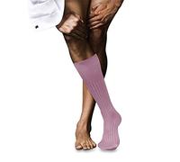 FALKE Men's No. 13 Knee-High Socks Breathable Cotton Long Silky Sheen Reinforced Flat Seam For Pressure-Free Toes Plain High-Quality Elegant For Dress Casual Business Looks 1 Pair