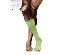 FALKE Men's No. 13 Knee-High Socks Breathable Cotton Long Silky Sheen Reinforced Flat Seam For Pressure-Free Toes Plain High-Quality Elegant For Dress Casual Business Looks 1 Pair