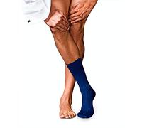 FALKE Men's No. 13 M So Finest Piuma Cotton Plain 1 Pair Socks, Blue Royal 6000, 8.5-9.5