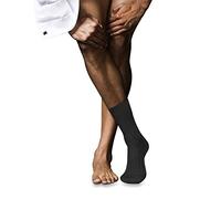FALKE Men's No. 13 M So Finest Piuma Cotton Plain 1 Pair Socks, Grey Anthracite Melange 3095, 5.5-6.5
