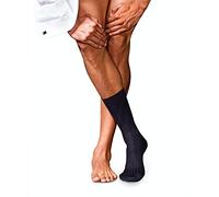 FALKE Men's No. 2 M So Cashmere Plain 1 Pair Socks, Blue Dark Navy 6370, 10-11