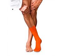 FALKE Men's No. 2 M So Cashmere Plain 1 Pair Socks, Orange Red Clay 8095, 7-8