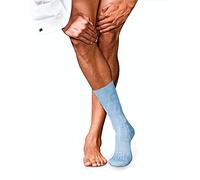 FALKE Men's No. 2 M So Cashmere Plain Socks 1 Pair, Blue Bleue Melange 6266, 5.5-6.5