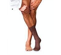 FALKE Men's No. 2 M So Cashmere Plain 1 Pair Socks, Brown Teak Melange 5456, 7-8