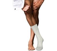 Falke Mens No 4 Pure Silk Socks - Off White