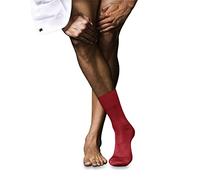 FALKE Men's No. 6 M So Wool Silk Plain 1 Pair Socks, Red Cardinal 8156, 10-11