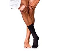 FALKE Men's No. 7 M So Wool Plain 1 Pair Socks, Black 3000, 8.5-9.5