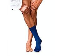 FALKE Men's No. 7 M So Wool Plain 1 Pair Socks, Blue Royal 6000, 8.5-9.5