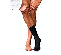 FALKE Men's No. 7 M So Wool Plain 1 Pair Socks, Grey Anthracite Melange 3080, 8.5-9.5