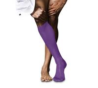 FALKE Men's No. 9 M Kh Cotton Long Plain 1 Pair Knee-High Socks, Purple Pink Iris 8943, 7-8