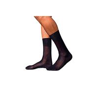 FALKE Men's No. 9 M So Fil D'Écosse Cotton Plain 1 Pair Socks, Blue Dark Navy 6370, 8.5-9.5
