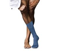 FALKE Men's No. 9 M So Fil D'Écosse Cotton Plain 1 Pair Socks, Blue Nautical 6531, 5.5-6.5