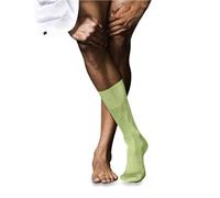 FALKE Men's No. 9 M So Fil D'Écosse Cotton Plain 1 Pair Socks, Green Lemon 7498, 8.5-9.5