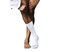 FALKE Men's No. 9 M So Fil D'Écosse Cotton Plain 1 Pair Socks, White 2000, 8.5-9.5