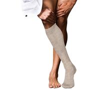 Falke Mens No 9 Pure Fil d´Écosse Knee High Socks - Wheat Mel Beige