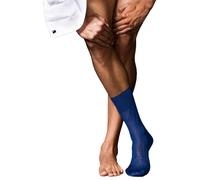 Falke Mens No10 Pure Fil d'Ecosse Smooth Ribbed Knit Socks - Royal Blue