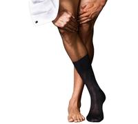 FALKE Men's No. 4 M So Silk Plain 1 Pair Socks, Black 3000, 10-11