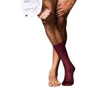 Falke Mens No4 Pure Silk Midcalf Socks - Red