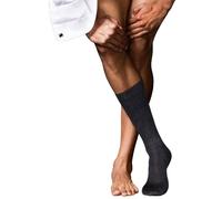 Falke Mens No6 Finest Merino and Silk Socks - Anthracite Melange Grey
