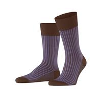 FALKE Men's Oxford Stripe M So Cotton Patterned 1 Pair Socks, Brown Cork 5034, 8.5-9.5