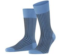 Falke Mens Oxford Stripe Socks - Cornflower Blue