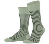 Falke Mens Oxford Stripe Socks - Pale Olive Green